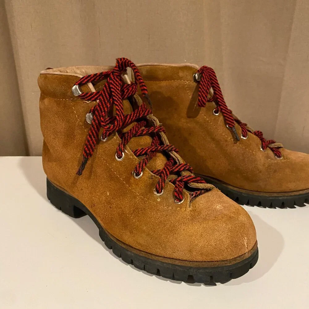 Vintage Vasque Women's‎ Mountaineering Boots - Made in Italy, Size 8-8.5